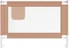 vidaXL Chránič postele pro batolata Taupe 100x25 cm Látka Náhled obrázku produktu 3