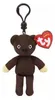 TY Beanies Mr. Bean Teddy Bear, Clip,  ca 10 cm. Produktbild-Vorschau 2
