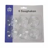 6 Saughaken 5,5 cm klar Schwenkhaken Produktbild-Vorschau 1