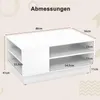 COSTWAY Moderner Couchtisch, rechteckiger Mitteltisch mit Produktbild-Vorschau 7
