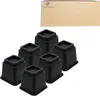 JustValue Set di 6 rialzi per mobili Nero – 13 cm – Max. Anteprima dell’immagine prodotto 8