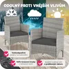 TecTake 404553, Šedá, 2 sedadlo/sedadel, Dospělí a děti, Náhled obrázku produktu 8