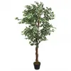 vidaXL Ficusbaum Künstlich 378 Blätter 80 cm Grün Produktbild-Vorschau 5