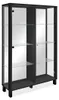 CALICOSY - Vitrine 2 portes vitrées et 6 étagères en verre Voir les images du produit 4