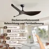 Sofucor Deckenventilator, Gleichstrommotor, drei braune Produktbild-Vorschau 6