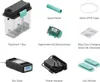 A collage of various components and accessories for a 3D printer filament dryer. Podgląd zdjęcia produktu
