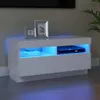 vidaXL TV-Schrank mit LED-Leuchten Weiß 80x35x40 cm Produktbild-Vorschau 2