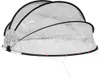 A transparent pool dome on a white background. Voir les images du produit
