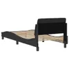 The Living Store Bettgestell mit Kopfteil Schwarz 80x200 cm Produktbild-Vorschau 7