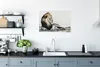 MuchoWow® Poster Illustration - Löwen - Farbe 90x60 cm - Produktbild-Vorschau 3