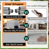 A comparison of two different types of sheds, highlighting features like material and construction. Náhled obrázku produktu