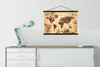 MuchoWow® Textilposter Weltkarte - Glitter - Gold 90x60 cm Produktbild-Vorschau 3