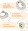 ZMH 6ER Set Einbaurahmen Weiß GU10 Einbaustrahler Rahmen Produktbild-Vorschau 5