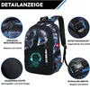 Schulrucksäcke Rucksack-Set Anime Leuchtender USB Jungen Produktbild-Vorschau 2