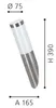 Lampe murale LB22 acier inoxydable 81753 Voir les images du produit 12