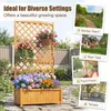 KOMFOTTEU Blumenkasten mit Rankgitter, Hochbeet mit Produktbild-Vorschau 5