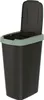 Poubelle 45l avec couvercle KEDEN COMPACTA Q noir avec bord Voir les images du produit 4