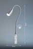 FISCHER & HONSEL Bettleuchte STEN T 45 cm grau Produktbild-Vorschau 1