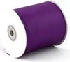 75mm breites, 25m langes, einseitig glänzendes Satinband in Lila - Purpur auf Rolle. Perfekt für Bastelprojekte und Geschenkverpackungen Produktbild-Vorschau