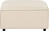 BELIANI Ottomane Beige Stoff Quadratisch Sofamodul mit Produktbild-Vorschau 5