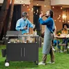Profi Grillwagen mit Edelstahl-Arbeitsplatte & Unterschrank Produktbild-Vorschau 9