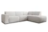 AX LIVING Canapé forme L Didim Blanc - 292 cm, élégant & Voir les images du produit 3
