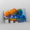 Bild auf Leinwand - Leinwandbild - Bäume Wiese Sommer - Produktbild-Vorschau 4