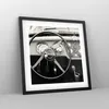 Gerahmtes Poster - Schwarzer Rahmen - Lenkrad Auto Vintage Produktbild-Vorschau 8