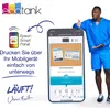Usain Bolt giving a thumbs up next to a smartphone displaying the Epson Smart Panel app, with the Epson EcoTank logo and German text. Náhľad obrázku produktu