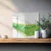 Tulup Glasuhr Wanduhr Küchenuhr Echt-Glas 30x30 cm Modern Produktbild-Vorschau 2