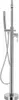 vidaXL Freistehende Badewannenarmatur Edelstahl 118,5 cm Produktbild-Vorschau 2