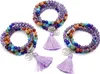 GEHECRST Schmuck 108 Perlen Edelstein Mala Kette 7 Chakra Produktbild-Vorschau 5