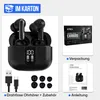Collage of product images showing Strex wireless earbuds, their packaging, and accessories. Produktbild-Vorschau