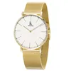 Alienwork Damen Herren Armbanduhr Quarz gold mit Metall Produktbild-Vorschau 4