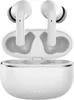 A pair of white wireless earbuds and their charging case are displayed. Produktbild-Vorschau