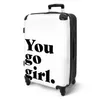 NoBoringSuitcases.com - Dámsky kufor biely XL - Veľký Náhľad obrázku produktu 2