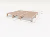 Gigapur G56 Massivholz-Bett 230x200 cm – Kiefer Natur Produktbild-Vorschau 6