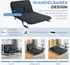 A collage of images showcasing a convertible sofa bed in different configurations and highlighting its features. Náhled obrázku produktu