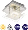 Briloner LED Deckenleuchte Chrom Glas Tula Eckig 3W GU10 Produktbild-Vorschau 4
