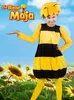 A young girl dressed as a bee stands in a field of sunflowers. Náhľad obrázku produktu