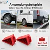 1 Paar Gummi Rad Keile Rot mit Griff MS-19078 Produktbild-Vorschau 3