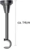 MDEKOR Deckenträger 1-läufig Antik Stahl Deckenhalter mit Produktbild-Vorschau 3