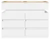 Credenza Merax, comò con vetro e illuminazione a LED, 8 Anteprima dell’immagine prodotto 9