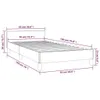 vidaXL Struttura letto senza materasso grigio chiaro 90x190 Anteprima dell’immagine prodotto 6