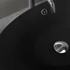 doporro Lavabo Ovale da Appoggio in Vetroceramica Nero Anteprima dell’immagine prodotto 6