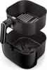A black air fryer with its basket removed, showing the interior of the main unit. Náhled obrázku produktu