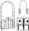 vidaXL Cancello da giardino Arco di rose Traliccio di rose Anteprima dell’immagine prodotto 5