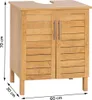 Waschbeckenunterschrank mdf 2 türen 1 regal innen - Produktbild-Vorschau 3