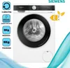 A Siemens washing machine with various feature icons and an energy efficiency label. Produktbild-Vorschau