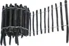 BOGATECO Haselnuss Roll-Steckzaun aus Holz Schwarz Produktbild-Vorschau 5